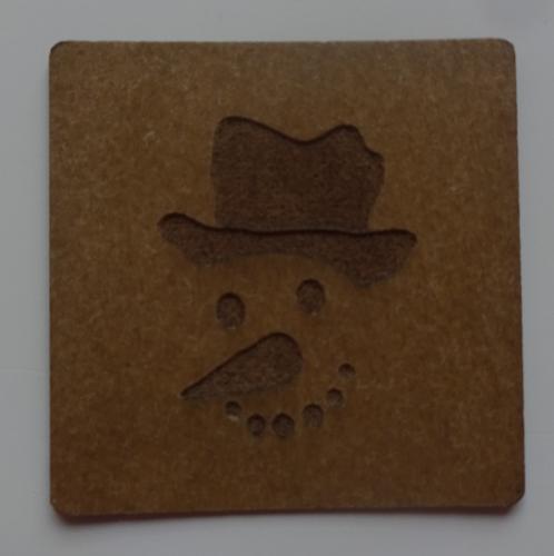 FloraPap Label Schneemanngesicht